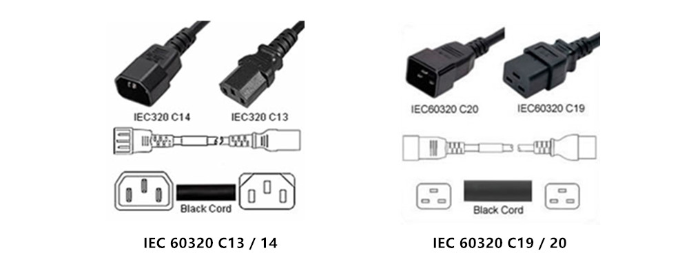 Iec 60320 c13-c14 & c19-c20